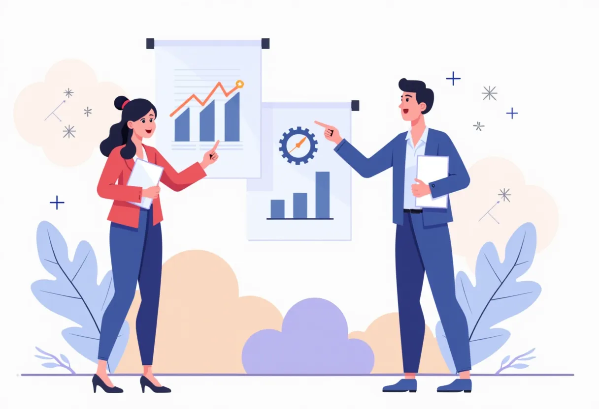 Gráficos de ventas y progreso